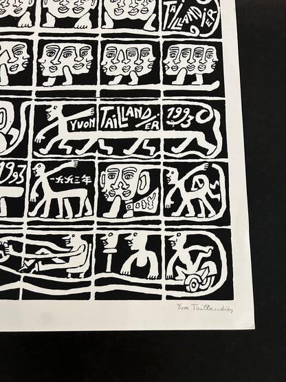 Lithographie, "...Centaure...", Yvon Taillandier, 90s