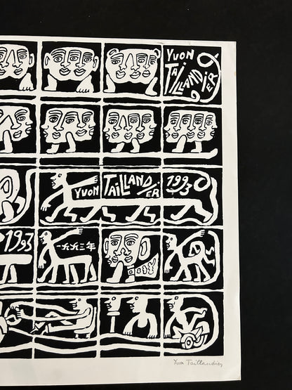 Lithographie, "...Centaure...", Yvon Taillandier, 90s