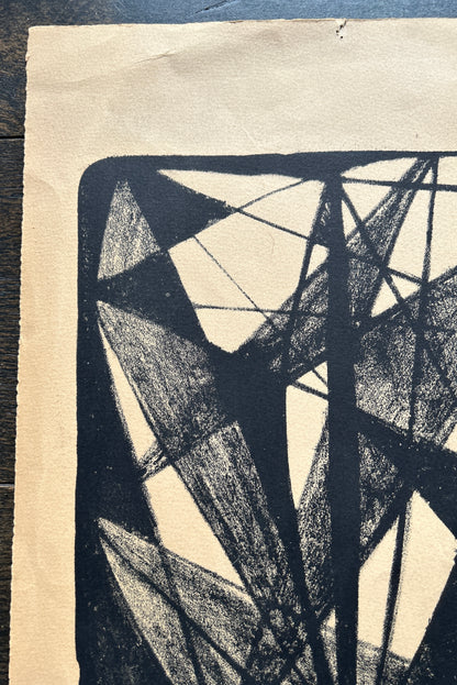 Lithographie abstraite, Emile Gilioli, 70s