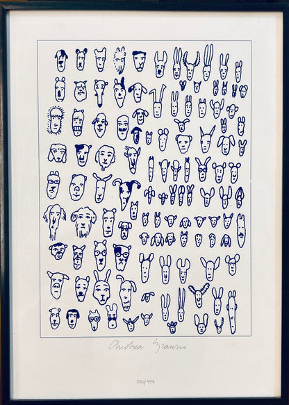 Lithographies " Genetic Tales " par Andrea Branzi, Alessi, 1998