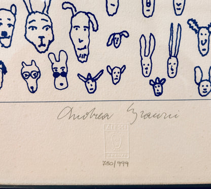 Lithographies " Genetic Tales " par Andrea Branzi, Alessi, 1998