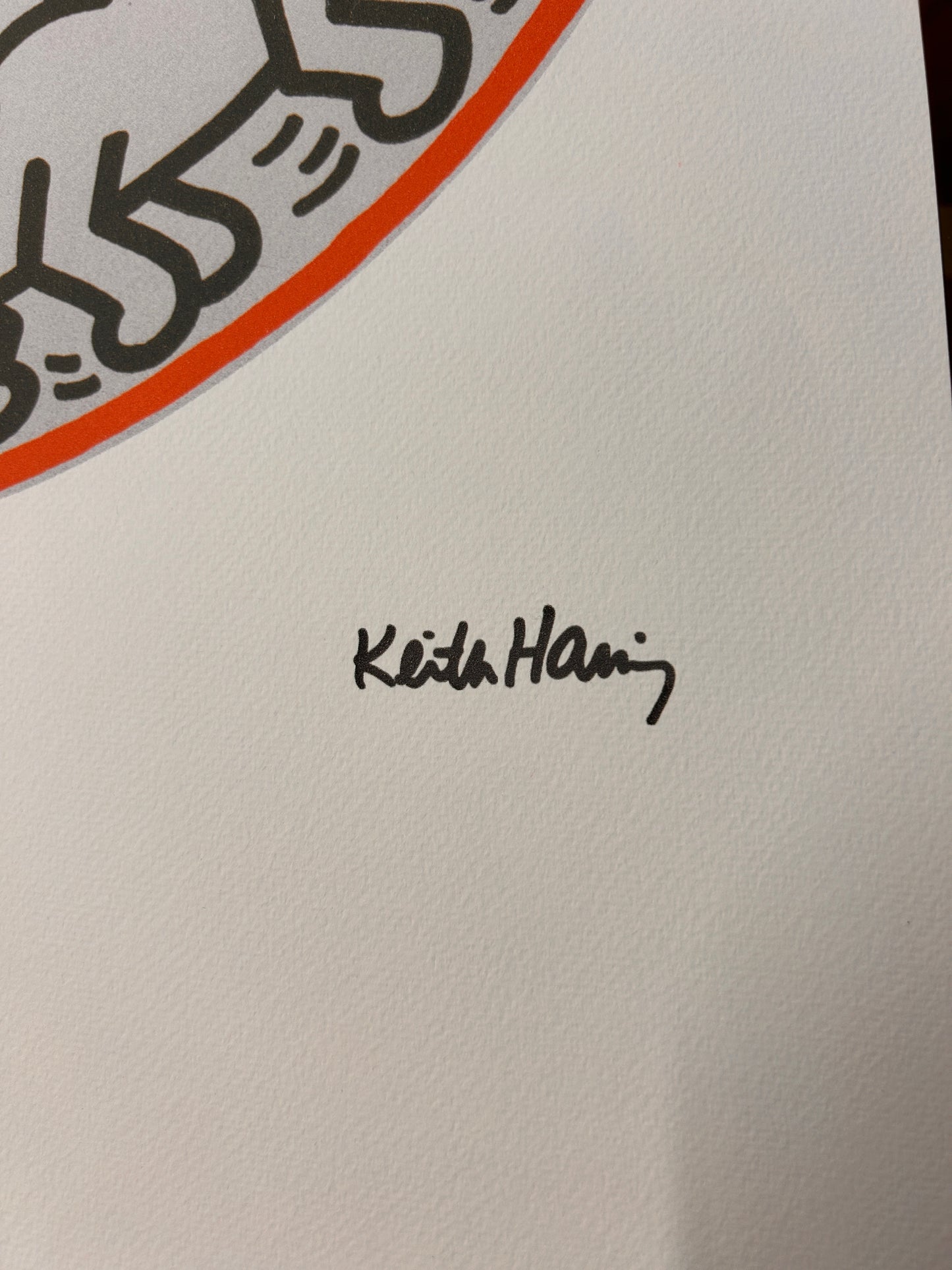 Sérigraphie Keith HARING, Dragon infini,