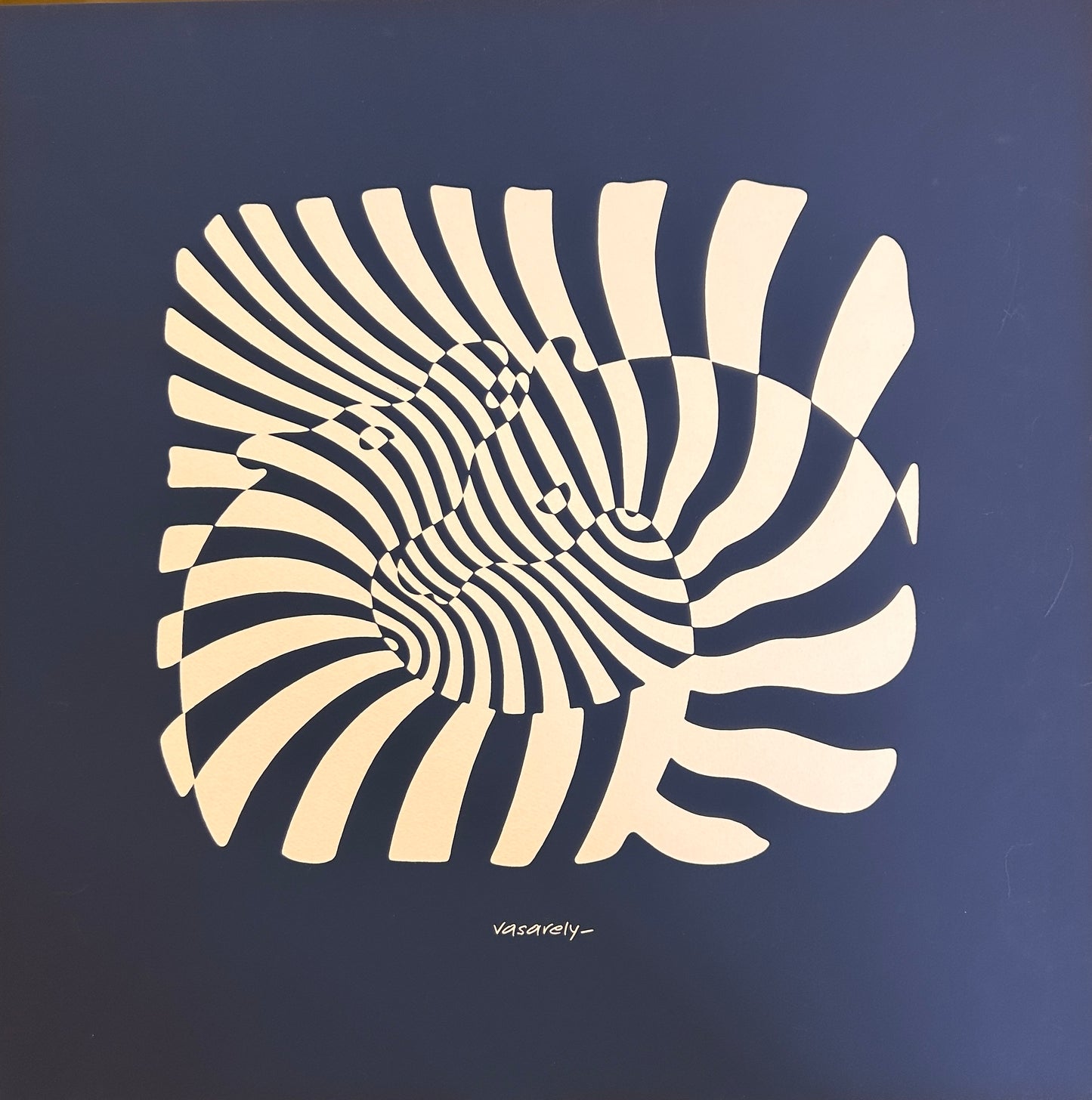 Sérigraphie "Zèbres", Victor Vasarely, 70s