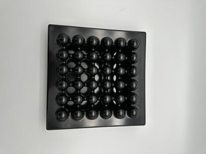 Cendrier postmoderne noir Synthesis, Ettore Sottsass, Olivetti, 70s