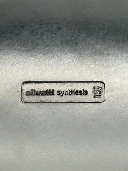 Cendrier postmoderne noir Synthesis, Ettore Sottsass, Olivetti, 70s
