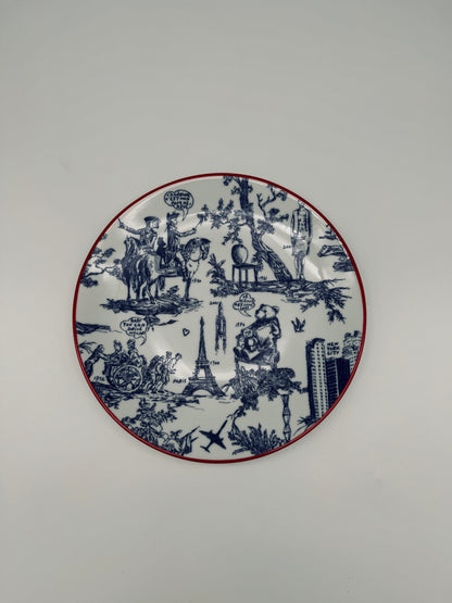 Ensemble de 6 assiettes, JC de Castelbajac, Deshoulieres