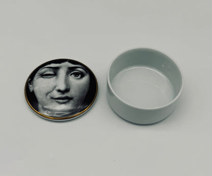 Boîte en porcelaine, Piero Fornasetti, Rosenthal, 80s