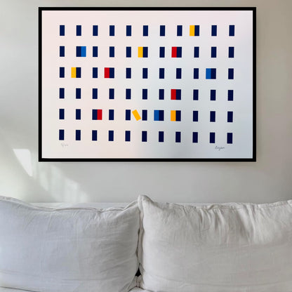 Lithographie ,Yaakov AGAM, Hommage à Federico Garcia Lorca, 2000s