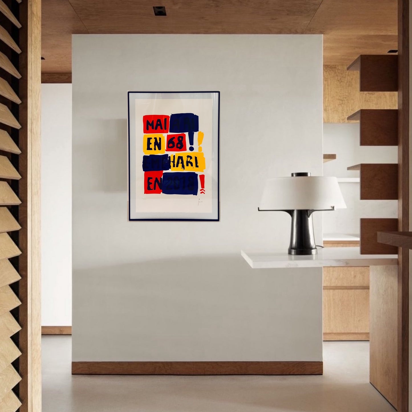 Lithographie JC de Castelbajac, E Mehari, 2000s
