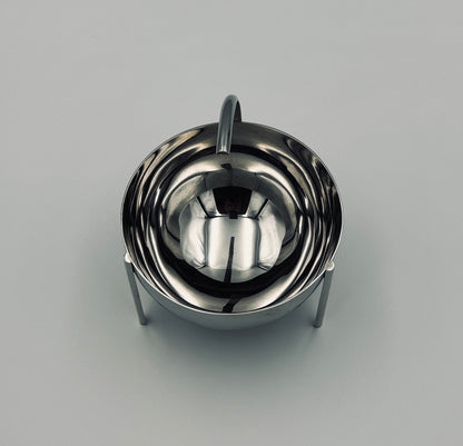 Saucière en acier, ligne Opasis, Enzo Mari, Zani&Zani, 1986