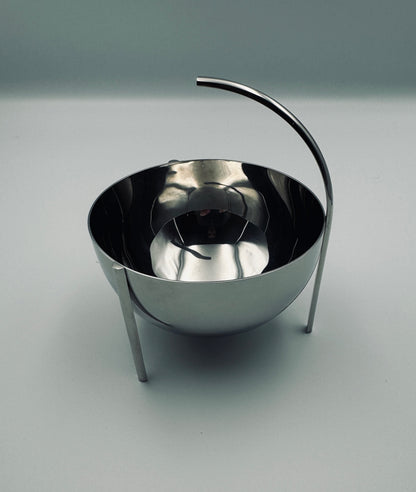 Saucière en acier, ligne Opasis, Enzo Mari, Zani&Zani, 1986