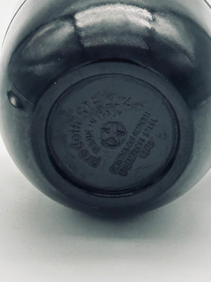 Set de tasses à café Stella noir, La Metallurgica Lux, 70s