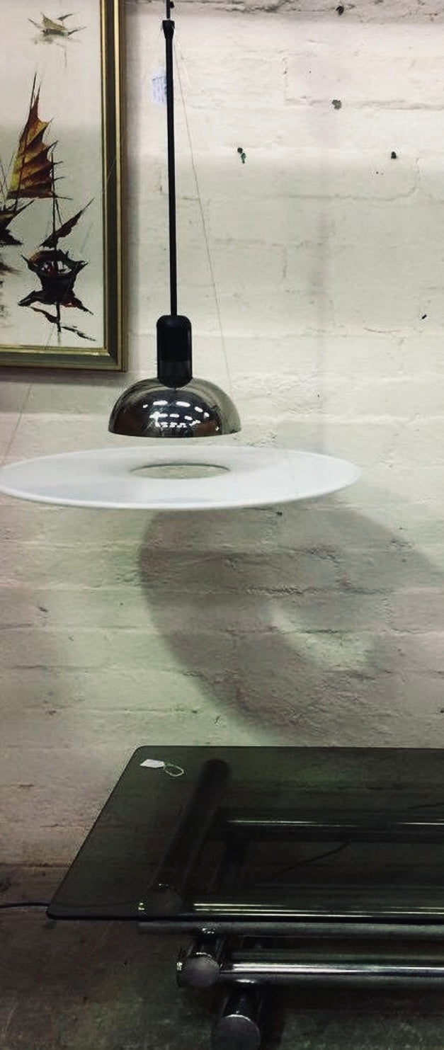 Suspension Frisbi, Achille Castiglioni, Flos, Italie, 80s