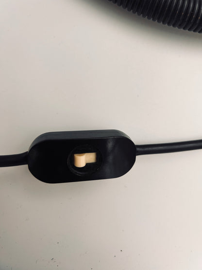 Lampe de Bureau cobra noire space age, Isao Hosoe, Valenti Luce, 70s