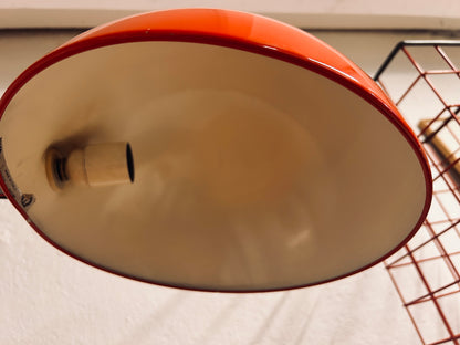 Lampe à poser rouge, Flex Calotta, Elio Martinelli, Martinelli Luce, 70s