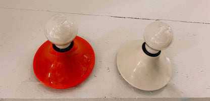 Applique Teti vintage orange, Vico Magistretti pour Artemide, 70s