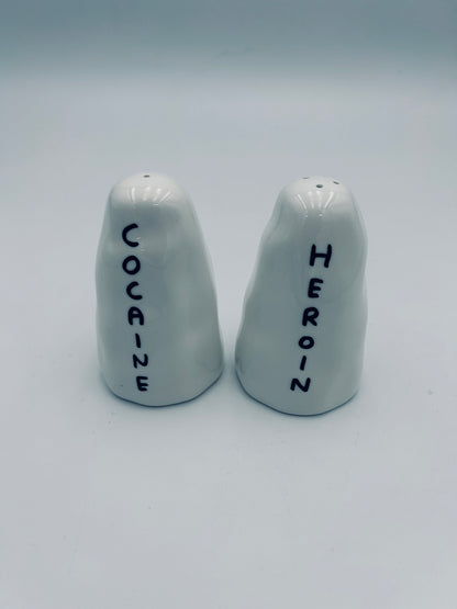 Salière et Poivrière, Héroine, Cocaine, David Shrigley