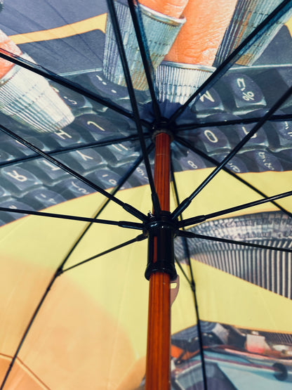 Parapluie bleu Machine à écrire, Toiletpaper, Seletti, 2000s