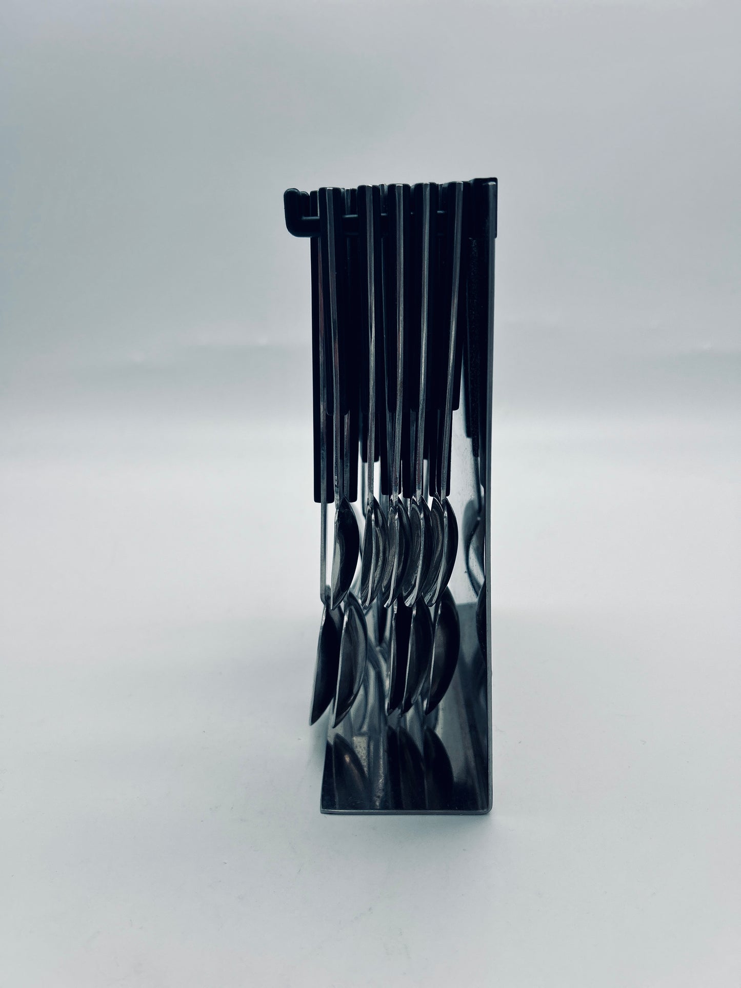 Set de couverts suspendus noirs Abert, Italie, 70s