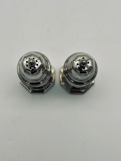 Paire de salière et poivrière, Villars, Christofle, 80s