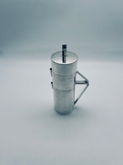 Service à thé empilable cylindrique, Lino Sabattini, 60s