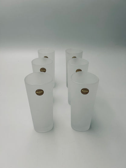 Verres à eau en verre dépoli, Colombina, Fuksas et Mandrelli, Alessi, 2000s
