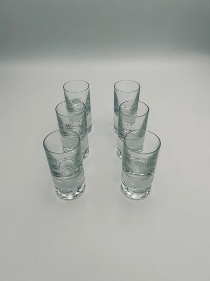 Verres à vodka en cristal, modèle Tir Bar, Baccarat, 70s