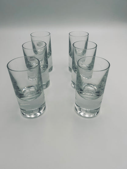 Verres à vodka en cristal, modèle Tir Bar, Baccarat, 70s