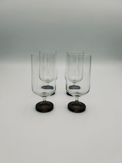 Verres à pied en cristal, Variations, Studio Linie, Rosenthal, 70s