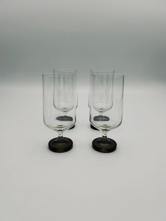 Verres à pied en cristal, Variations, Studio Linie, Rosenthal, 70s