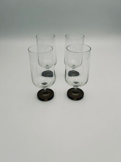 Verres à pied en cristal, Variations, Studio Linie, Rosenthal, 70s