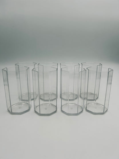 Verres à eau en plexiglass, Guzzini, 70s