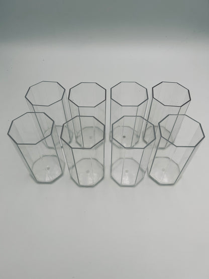 Verres à eau en plexiglass, Guzzini, 70s