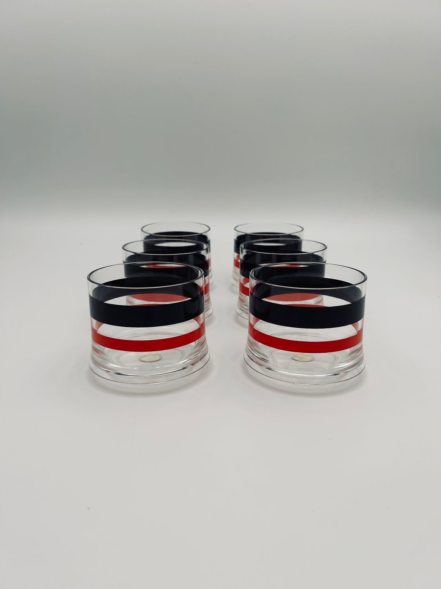 Verres à eau, Pagoda, Paolo Tilche, Guzzini, 70s