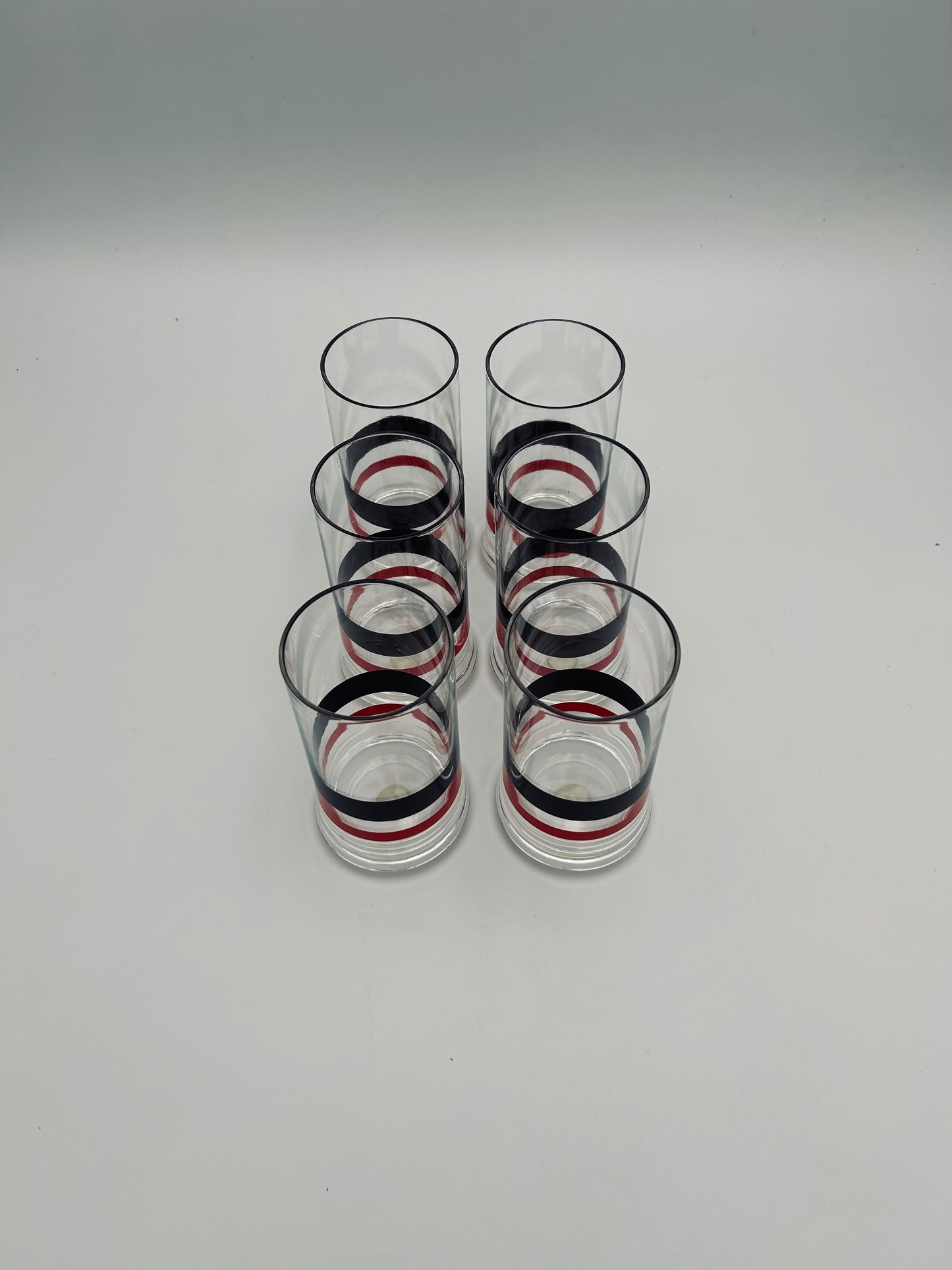 Verres à piscine Pagoda, modèle haut, Paolo Tilche, Guzzini 70s