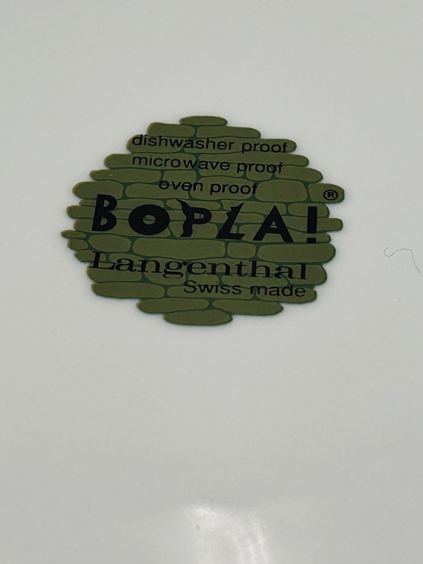 Assiettes pop motif licorne Bopla pour Langenthal, 2000s