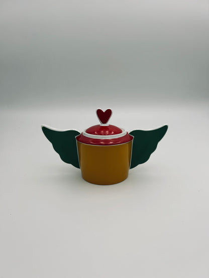 Teapot, sugar bowl and milk jug, JC de Castelbajac, Royal Limoges Manufactory, 2000s