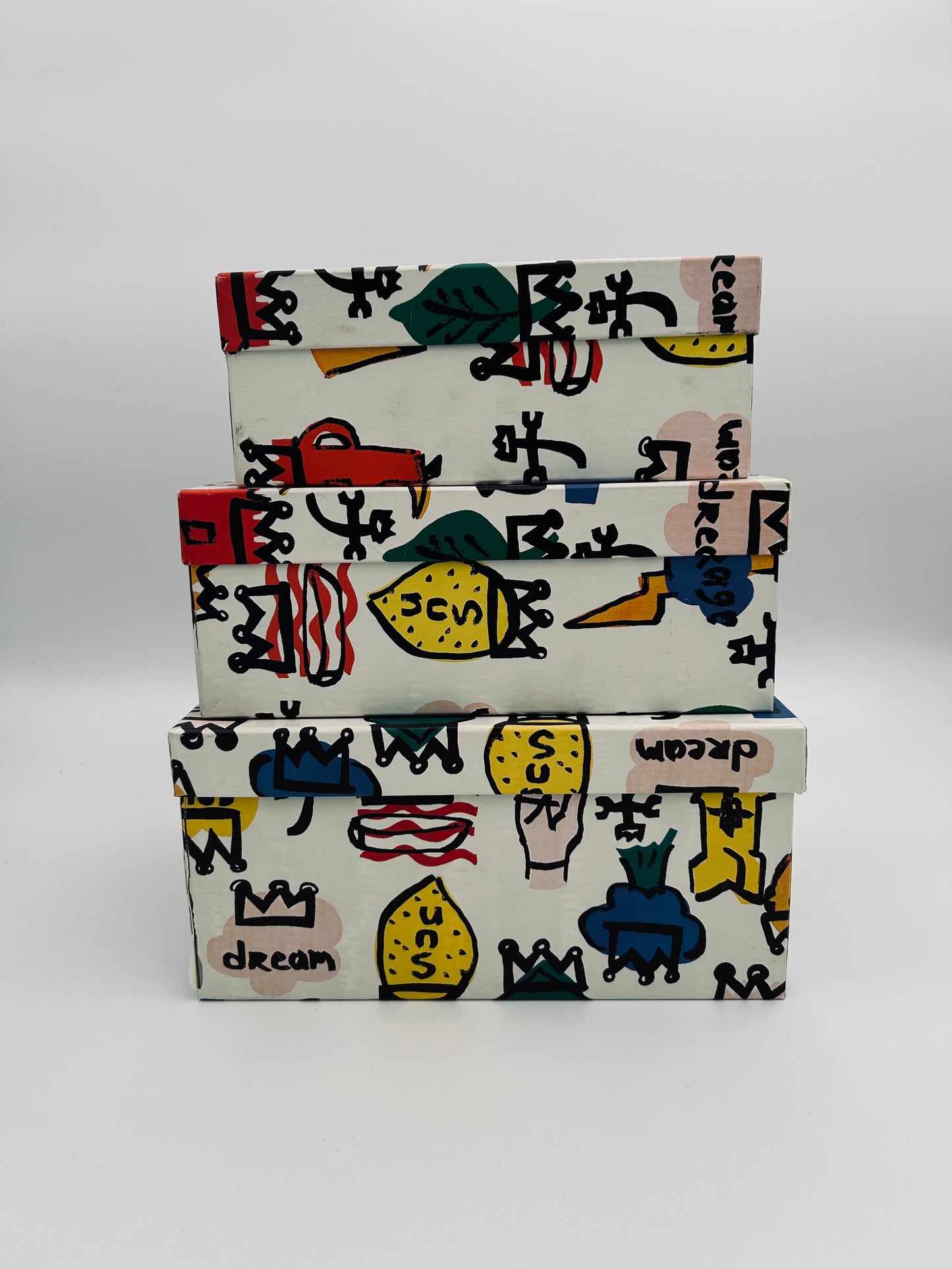 Teapot, sugar bowl and milk jug, JC de Castelbajac, Royal Limoges Manufactory, 2000s