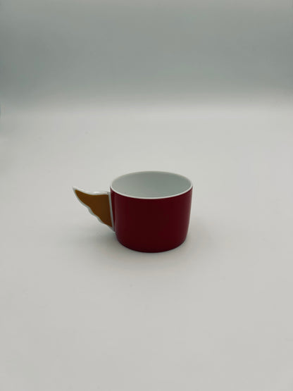 JC de Castelbajac coffee cups, Royal Limoges Manufactory, 2000s