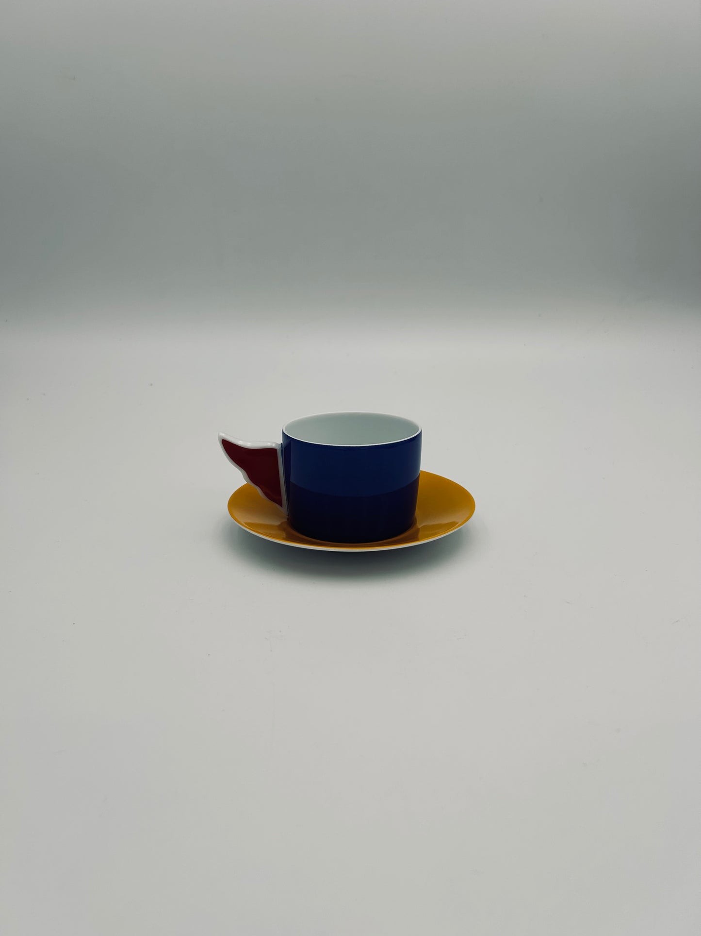 JC de Castelbajac coffee cups, Royal Limoges Manufactory, 2000s