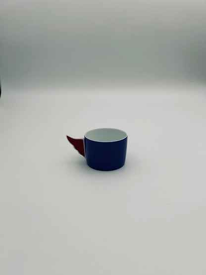 JC de Castelbajac coffee cups, Royal Limoges Manufactory, 2000s