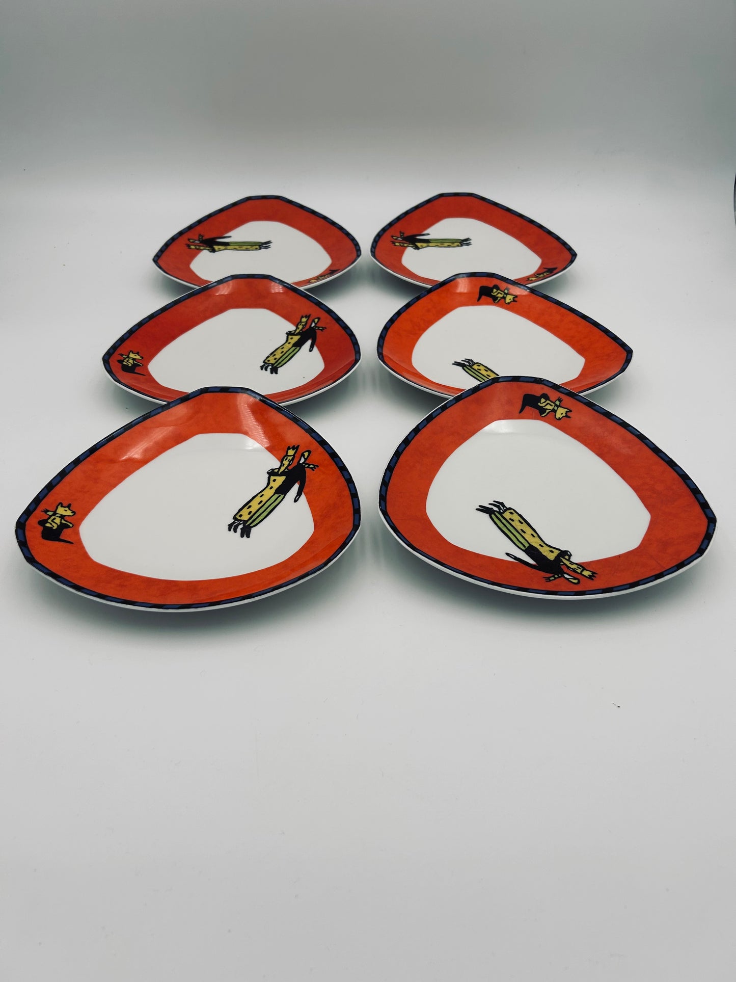 Assiettes "Love Story", Dorothy Hafner, Rosenthal, 80s