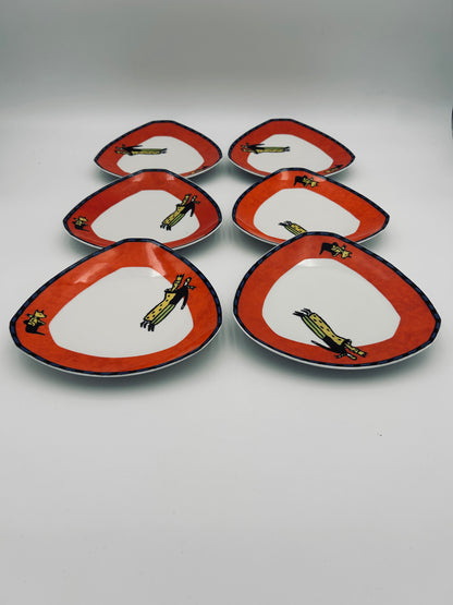 Assiettes "Love Story", Dorothy Hafner, Rosenthal, 80s