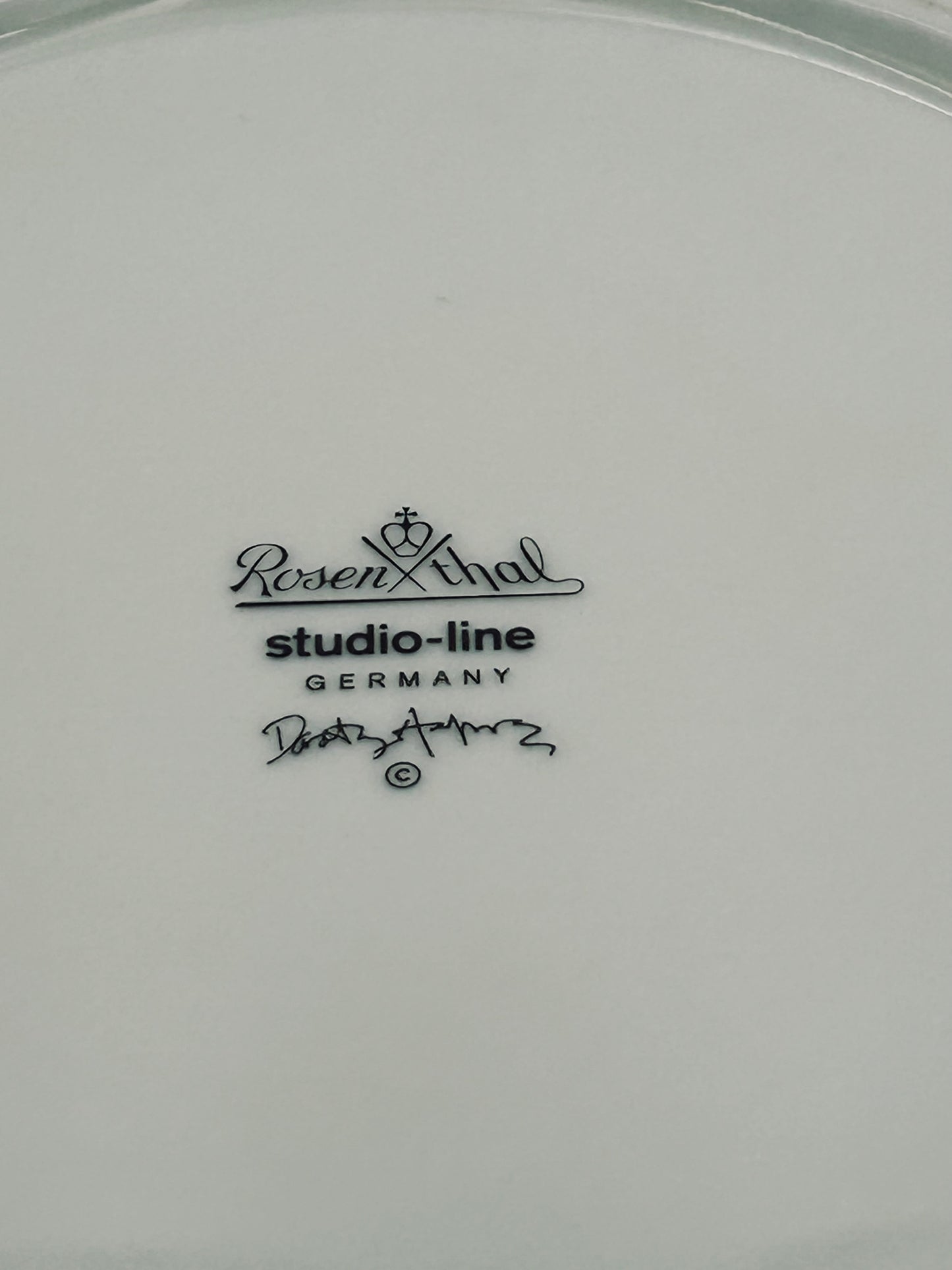 Large yellow plates by Dorothy Hafner, Rosenthal, 1980s