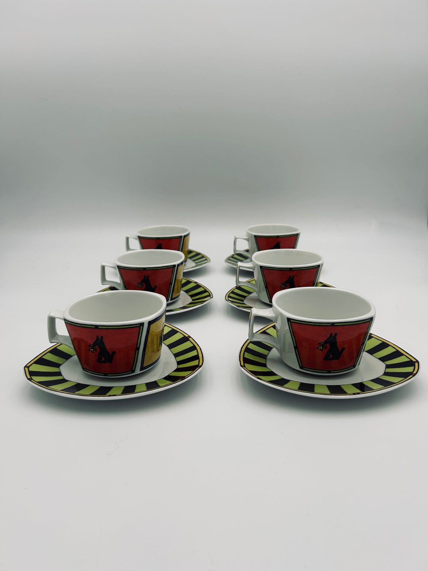 Love Story coffee cups, Dorothy Hafner, Rosenthal, 80s