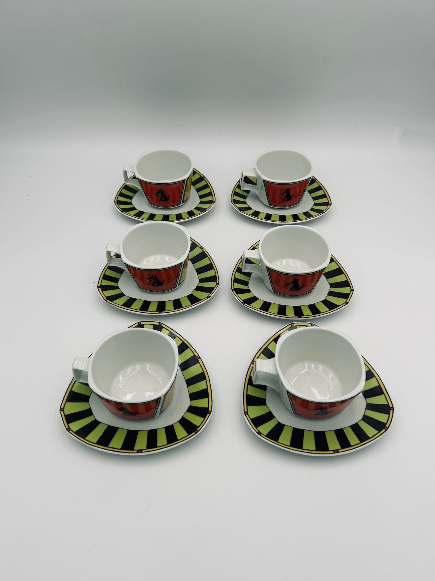 Love Story coffee cups, Dorothy Hafner, Rosenthal, 80s