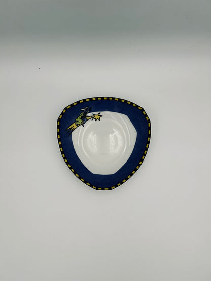 Assiettes creuses bleues, Dorothy Hafner, Rosenthal, 80s