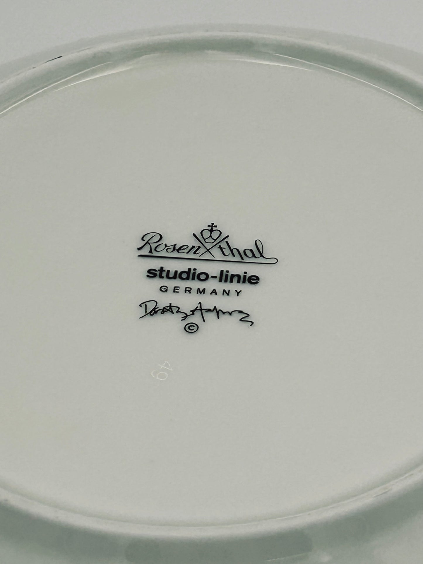 Assiettes creuses bleues, Dorothy Hafner, Rosenthal, 80s