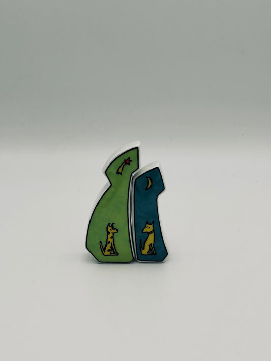 Condiment set, salt and pepper, Dorothy Hafner, Rosenthal, 1980s