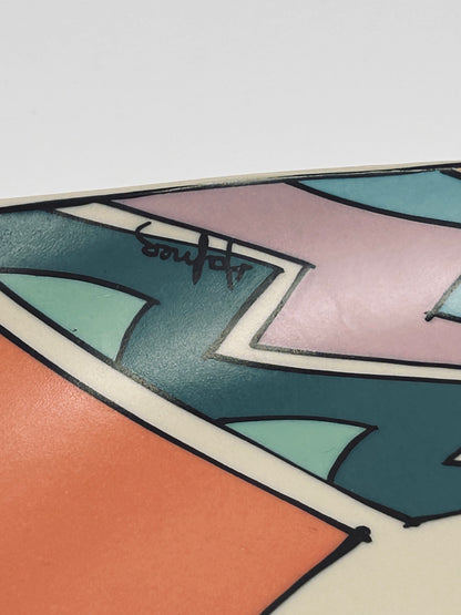 Memphis serving plate, Dorothy Hafner, Rosenthal, 1980s